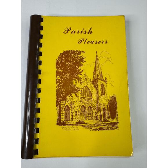 Vintage Church Cookbook St. Marys Catholic Church Freeport IL 1984 Midwest - Picture 1 of 5